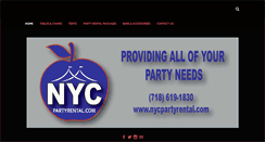Desktop Screenshot of nycpartyrental.com