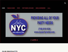 Tablet Screenshot of nycpartyrental.com